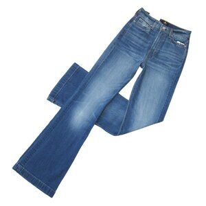 NWT 7 For All Mankind Ultra High Dojo in Pinyon Trouser Flare Stretch Jeans 25